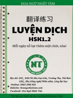 Bai tập luyện dịch  hsk1 2