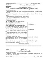 GIÁO ÁN LỚP 2 TUẦN 13