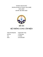 Đồ Án hệ thống cung cấp Điện Đề tài thiết kế hệ thống cung cấp Điện cho phân xưởng Đúc rèn Đập và nhà máy luyên cán thép số 3