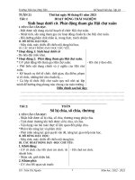 GIÁO ÁN LỚP 2 TUẦN 21