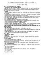 Đề cương ôn tập cuối kỳ i    10 (22 23) docx