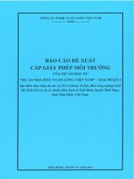 Báo cáo Đề xuất cấp giấy phép môi trường của dự Án nhà máy yuan long việt nam   giai Đoạn 1