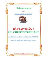 Bài tập toán lớp 6 tập 1 mới