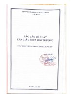 Báo cáo Đề xuất cấp giấy phép môi trường của bệnh viện Đa khoa lâm hoa hưng hà