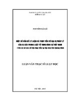 Luận văn một số vấn Đề lý luận và thực tiễn về Địa vị pháp lý của bị cáo trong luật tố tụng hình sự việt nam trên cơ sở các số liệu thực tiễn tại Địa bàn tỉnh quảng ninh