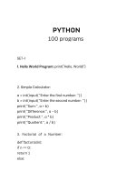 100 ví dụ Đơn giản python cho người mới bắt Đầu