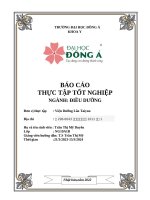 Báo cáo thực tập tốt nghiệp Đơn vị thực tập  viện dưỡng lão taiyou