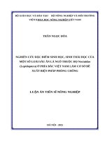 Nghiên cứu đặc điểm sinh học, sinh thái học của một số loài sâu ăn lá ngô thuộc họ Noctuidae (Lepidoptera) ở phía Bắc Việt Nam làm cơ sở đề xuất biện pháp phòng chống