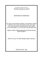 tóm tắt DẠY HỌC CHỦ ĐỀ PHƯƠNG TRÌNH VÀ BẤT PHƯƠNG TRÌNH Ở TRƯỜNG TRUNG HỌC PHỔ THÔNG NƯỚC CỘNG HÒA DÂN CHỦ NHÂN DÂN LÀO THEO HƯỚNG PHÁT TRIỂN TƯ DUY PHẢN BIỆN VÀ TƯ DUY SÁNG TẠO CHO HỌC SINH