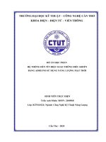 HỆ THỐNG ĐÈN TÍN HIỆU GIAO THÔNG ĐIỀU KHIỂN BẰNG ADRUINO SỬ DỤNG NĂNG LƯỢNG MẶT TRỜI
