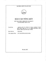 00060000695 khảo sát và tối Ưu màng mỏng Ôxít bán dẫn nền zn và cu Định hướng Ứng dụng chế tạo pin mặt trời