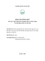 00060000700 phát triển công nghệ chế tạo vật liệu Đa chức năng trên cơ sở biến tính tro bay tại các nhà máy nhiệt Điện, Ứng dụng trong xử lý các nguồn thải hữu cơ và khí co2