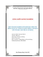 Một số kinh nghiệm giúp khơi dậy niềm yêu thích, tích cực tham gia hoạt Động làm quen với văn học cho trẻ 24  36 tháng