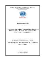 Tom Tat Tieng Anh Dạy Học Văn Học Viết Nam Bộ Trong Trường Phổ Thông Từ Góc Nhìn Văn Hóa.pdf