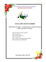 Sáng kiến kinh nghiệm biện pháp giúp trẻ 3 – 4 tuổi tích cực tham gia hoạt Động làm quen văn học