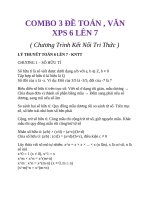 Combo 3 Đề ( 2 toán 1 văn ) xps 6 lên 7