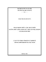 Luận văn thạc sĩ hoạch Định chiến lược phát triển trường phổ thông song ngữ liên cấp wellspring giai Đoạn 2012 2017