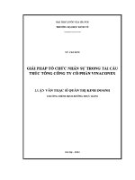 Luận văn thạc sĩ giải pháp tổ chức nhân sự trong tái cấu trúc tổng công ty cổ phần vinaconex
