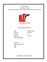 Bài thu hoạch diễn án hình sự lần 2 HS/LS25 Ngô Đình Hoàng