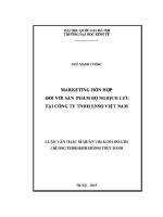 Luận văn thạc sĩ marketing hỗn hợp Đối với sản phẩm bộ nghịch lưu tại công ty tnhh enso việt nam