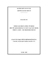 Luận văn thạc sĩ phân tích hoạt Động kinh doanh của một số công ty chứng khoán niêm yết tại sở giao dịch chứng khoán thành phố hồ chí minh