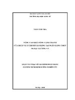 Luận văn thạc sĩ nâng cao khả năng cạnh tranh của dịch vụ internet banking tại ngân hàng tmcp ngoại thương vn