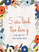 5 câu lệnh tạo dàn ý cho nội dung bất kỳ