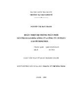 Luận văn thạc sĩ hoàn thiện hệ thống phân phối sản phẩm gas hóa lỏng của công ty cổ phần gas petrolimex