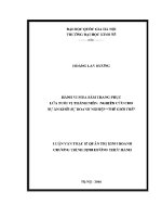 Luận văn thạc sĩ hành vi mua sắm trang phục lứa tuổi vị thành niên nghiên cứu cho dự Án khởi sự doanh nghiệp thế giới trẻ