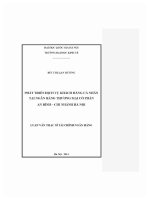 Luận văn thạc sĩ phát triển dịch vụ khách hàng cá nhân tại ngân hàng thương mại cổ phần an bình chi nhánh hà nội