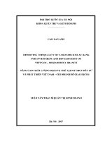 Luận văn thạc sĩ improving the quality of card services at bank for investment and development of vietnam sogiaodich 1 branch