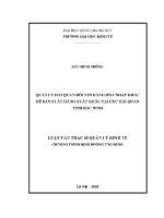 Luận văn thạc sĩ quản lý hải quan Đối với hàng hóa nhập khẩu Để sản xuất hàng xuất khẩu tại cục hải quan tỉnh bắc ninh