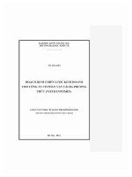 Luận văn thạc sĩ hoạch Định chiến lược kinh doanh cho công ty cổ phần vận tải Đa phương thức vietranstimex