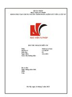 Bài thu hoạch diễn án hình sự lần 3 HS/LS07 TRẦN HỒNG ĐỨC, ĐỖ VĂN TÙNG, NGUYỄN THỊ HỒNG, LÊ MINH MUA BÁN TRÁI PHÉP CHẤT MA TUÝ