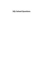 Sql Solved Questions_ Bộ Câu Hỏi Và Đáp Án Sql Hay Sử Dụng (1).Pdf