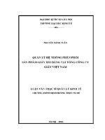 Luận văn thạc sĩ quản lý hệ thống phân phối sản phẩm giấy bãi bằng tại tổng công ty giấy việt nam
