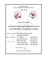 Thiết kế máy ép cám viên