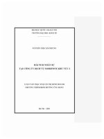 Luận văn thạc sĩ Đãi ngộ nhân sự tại công ty dịch vụ mobifone khu vực i