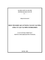 Luận văn thạc sĩ phân tích hiệu quả sử dụng tài sản tại tổng công ty vận tải thủy petrolimex