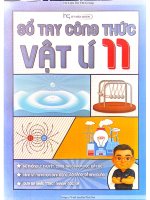 Ebook sổ tay công thức vật lý 11, thầy vũ hoàng quân