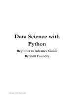 Data science with python  sách khoa học dữ liệu với python