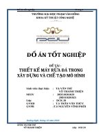 Thiết kế và chế tạo máy rửa Đá trong công nghiệp