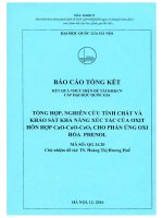 00060000385 tổng hợp, nghiên cứu tính chất và khảo sát khả năng xúc tác của oxit hỗn hợp cao cuo ceo2 cho phản Ứng oxi hóa phenol