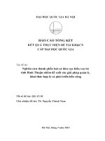 00060000378 nghiên cứu thành phần loài cá khu vực biển ven bở tỉnh bình thuận nhằm Đề xuất các giải pháp quản lý, khai thác hợp lý và phát triển bền vững