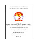 Khảo sát, Đánh giá việc tổ chức thực hiện nghi thức nhà nước trong các cuộc họp tại Ủy ban nhân dân xã quý hòa, huyện lạc sơn, tỉnh hòa bình