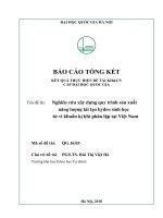 Báo Cáo Qg_16-03_Final Nghiên Cứu Xây Dựng Quy Trình Sản Xuất Năng Lượng Tái Tạo Hydro Sinh Học Từ Vi Khuẩn Kị Khí Phân Lập Tại Việt Nam.pdf