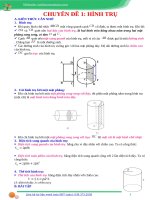 Đề bài c9  hình không gian