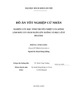 Đồ Án tốt nghiệp cử nhân nghiên cứu Đặc tính truyền nhiệt của kênh làm mát có vách ngăn lên xuống và Đục lỗ Ở pin fins