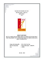 Đề tài thiết kế hệ thống bảo vệ chống sét Đánh trực tiếp trạm biến Áp và tính toán bảo vệ chống sóng quá Điện Áp khí quyển