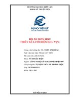 Đồ Án môn học thiết kế lưới Điện khu vực